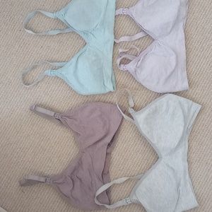 Lot of 4 nursing bras